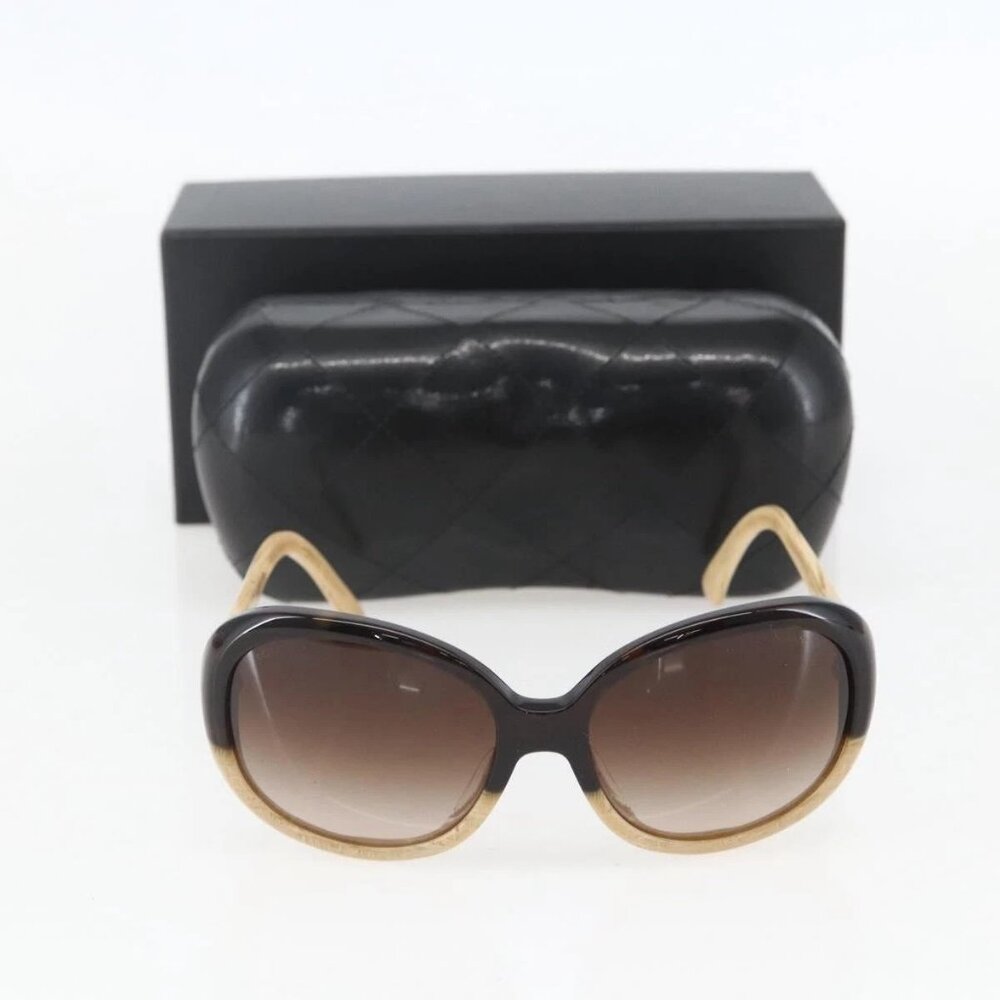 CHANEL Sunglasses plastic Beige CC Auth ka963 - Picture 11 of 16